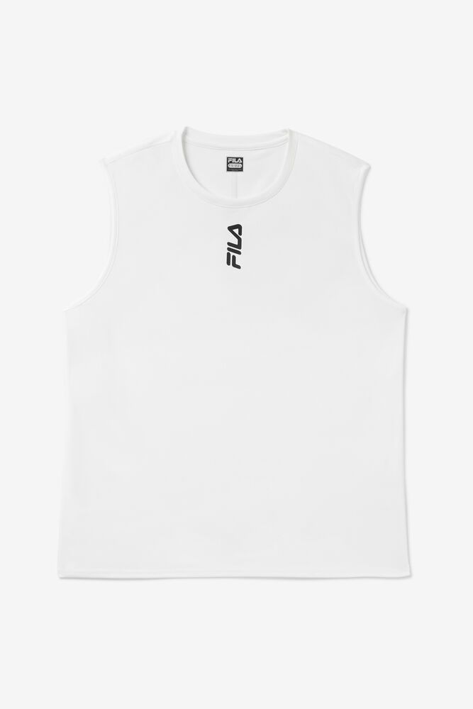 Fila T Skjorte Herre Hvite Rep Tank 281940-KVN